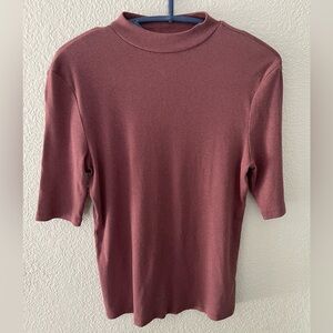 Women’s Mock Turtleneck 1/2 Sleeve T-Shirt